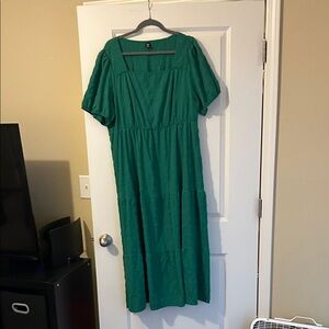 SHEIN Teal Midi Dress